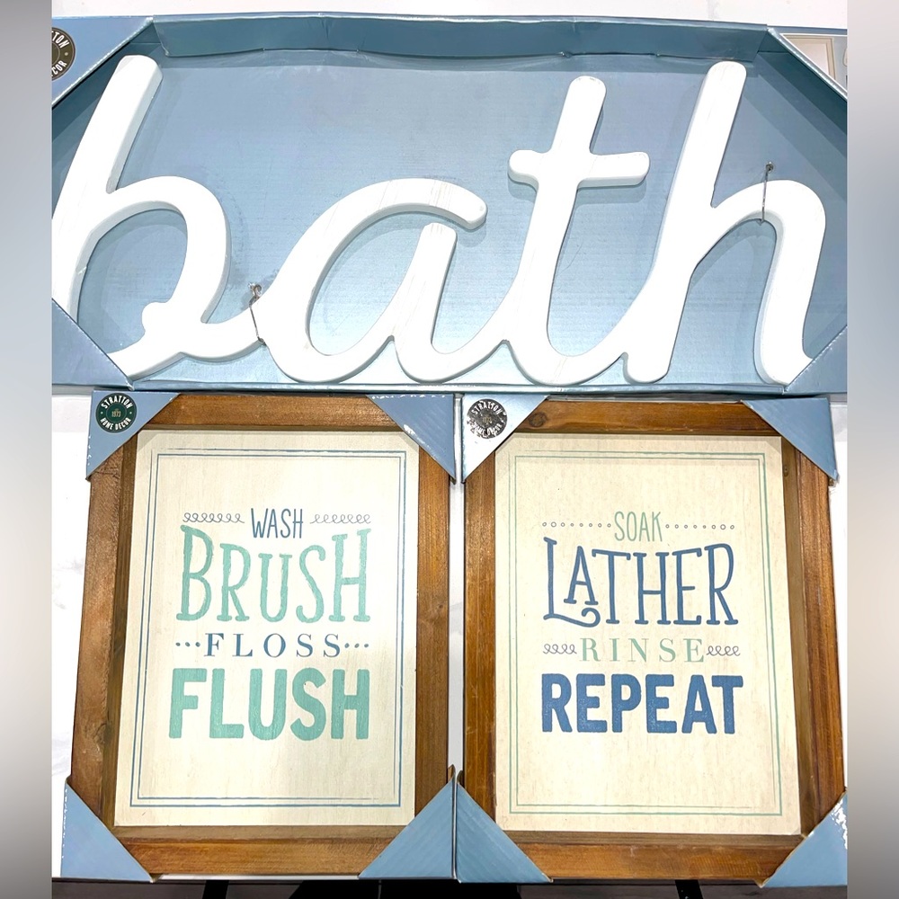 3 PC Bathroom Decor